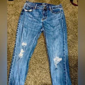 Boyfriend jeans, they are comfortable just don’t fit anymore.